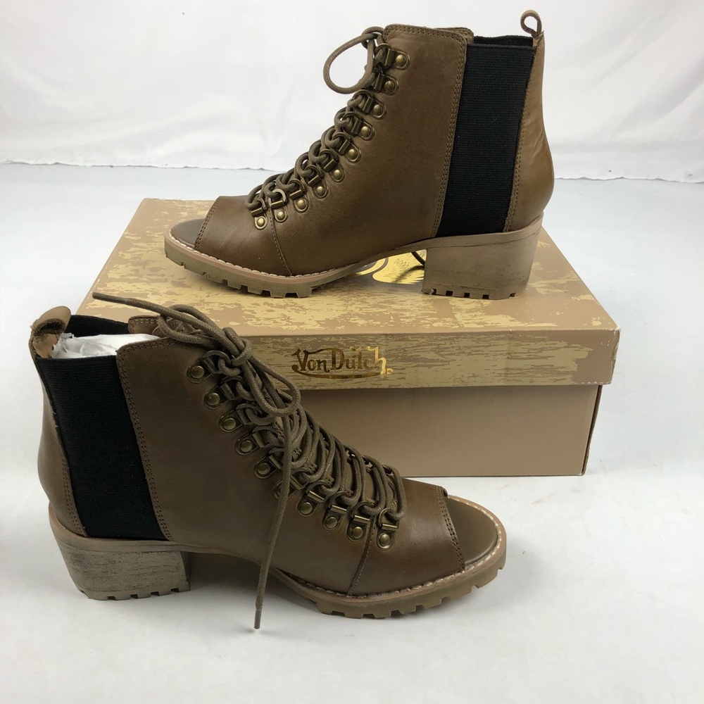 Von Dutch Shotgun Bootie Leather- Brand New - Picture 3 of 8